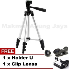 Weifeng Tripod Kamera Multiguna WT-3110a . Smartphone, Camera + Free U Holder + Free Fish eyes/Lensa Clip
