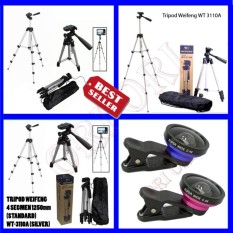 Weifeng Tripod Kamera Multiguna WT-3110a . Smartphone, Camera + Free U Holder + Free Lensa Super Wide 0,4x