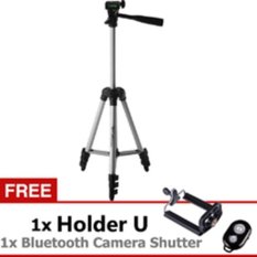 Weifeng Tripod WT-3110A - Hitam + Gratis Holder-U + Bluetooth Camera Shutter