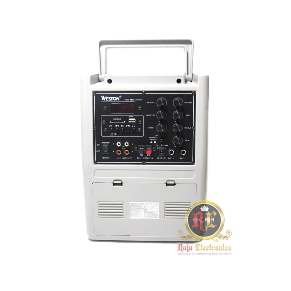 Weston Speaker Portable Wireless Pa Amplifier Hdt 8888 Usb Meeting Toa