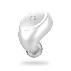 Telinga Mini Bluetooth Earphone Kontrol Suara dengan Dukungan Telinga Novel Bluetooth 4.1 Stereo Headset untuk Iphone Android dan Lainnya (Putih) - intl