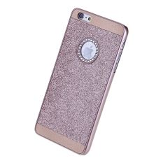 Whyus-Premium Kualitas Tinggi Yg Bukan-bukan Glitter Mengkilap Bling Crystal PC Wadah Kulit Penutup Pelindung Kulit untuk Apple Iphone 6 6 S (mawar Emas)