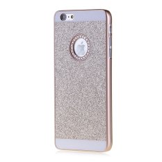 Whyus-Premium Kualitas Tinggi Yg Bukan-bukan Glitter Mengkilap Bling Crystal PC Wadah Kulit Penutup Pelindung Kulit untuk Apple iPhone 7 Plus (Warna Emas)