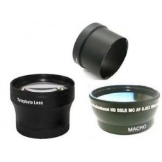 Sudut Lebar + Lensa Telefoto + Adaptor Tabung Bundle untuk Samsung TL500 EX1 Digital-Intl