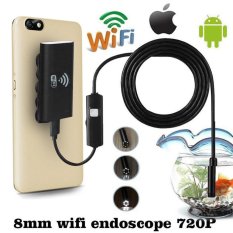 Wifi untuk IOS Android Endoscope HD 720 P 2.0MP 8mm 1 M 6LED Waterproof Camera-Intl