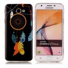 Wind Chimes Noctilucent TPU Lembut Kantong Gas Belakang Case Cover untuk Samsung GALAXY J7 Prime Case-Intl