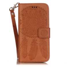 Wind Chimes Dompet Dompet Dompet Kartu Kredit ID Pemegang Magnetic Flip Folio TPU Lembut Bumper PU Leather Ultra Slim Fit Case Cover untuk IPhone 6 Plus/6 S Plus-Intl