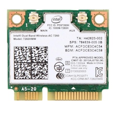 Wireless-AC 7260 7260HMW 802.11AC Dual Band BT4.0 PCIe Half Mini Wifi Card FOR Intel