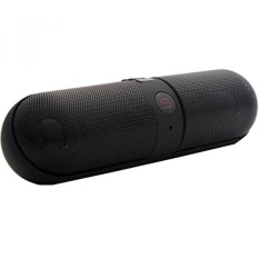 Nirkabel Bluetooth Speaker Portable Outdoor Stereo Speaker Pil Bentuk Speaker dengan Built-In Mikrofon dan HD Suara Hitam-Intl