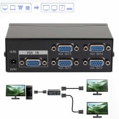 dengan Kabel Power (EU) 2 Port VGA SVGA Video 1 PC untuk 2 Monitor 1 Sampai 2 Distributor-Intl