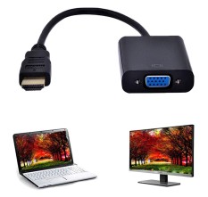 Womdee 1080 P Steker HDMI Ke VGA Female Konverter Video Kabel Adaptor untuk PC Laptop HDTV Proyektor dan Input HDMI Perangkat-Intl