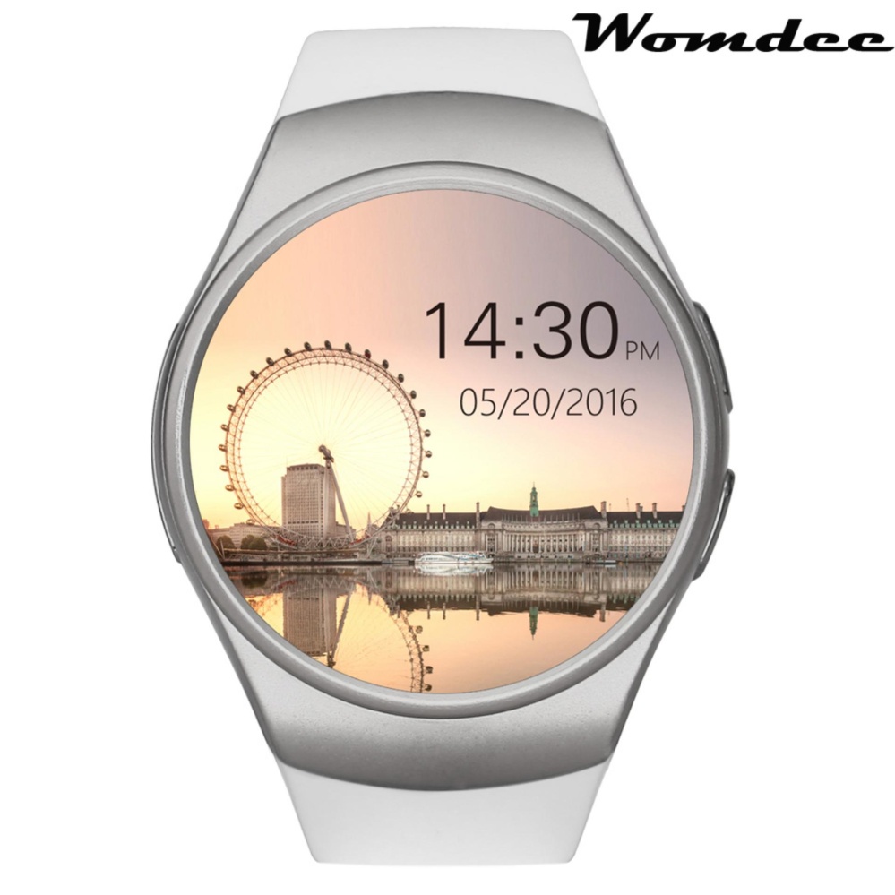 Womdee KW18 Semua-Dalam-1 Bluetooth Pintar Jam Tangan Ponsel, SIM Pergelangan Tangan Jam Tangan Pintar untuk Ponsel Pintar Ios/Android, Mendukung SIM TF Kartu Monitor Denyut Jantung-Internasional