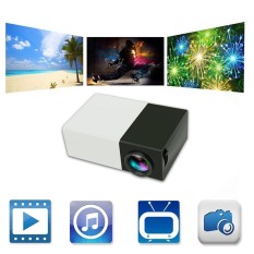 Womdee UK Plug YG30 Portable HD Mini Proyektor LED dengan PC Laptop USB/SD/AV/HDMI Input untuk video Film Permainan Rumah Proyektor Hiburan dengan Pengendali Jarak Jauh, hadiah Natal Terbaik-Intl