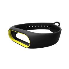 WOND Penggantian Wrist Strap dengan Dua Warna TPU Gelang untuk XIAOMI MI Band 2 Hitam & Kuning