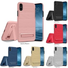 Indah Power 2017new Baru Penjualan Terlaris dan Fashion iPhone X Casing Ponsel untuk Samsung Galaxy S8/S8 Plus NOTE8 Telepon Seluler Sarung Ponsel Case iphone 6 S 6 Plus 7 Plus 8 8 Plus Sarung Ponsel Stand (8 Warna) -Silver-iPhone6 Plus-Intl