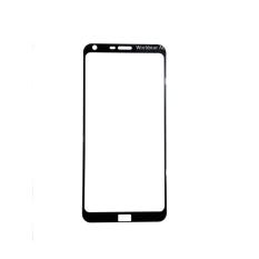 Wordstar - Screen Protector Tempered Glass LG Q6 Anti Gores Kaca 2.5D Full Screen 9H List Warna - Hitam