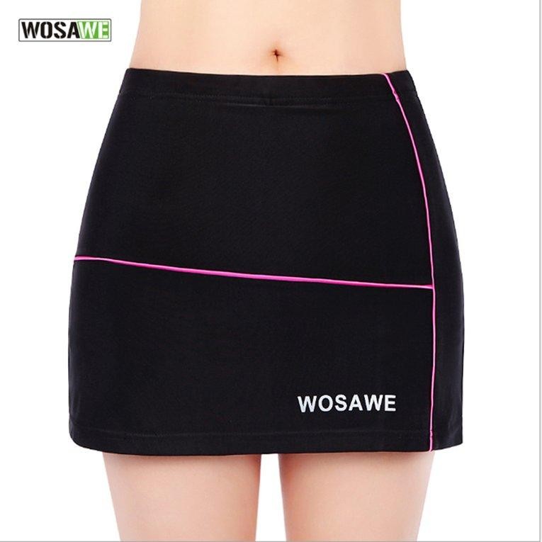 Wosawe Sepeda Pakaian Berkuda Bersepeda Wanita Celana Pendek Rok Silikon Padded-Internasional