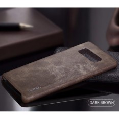 X-Level Vintage Samsung Galaxy Note 8 Soft Hard Case Cover Leather original - DARK BROWN