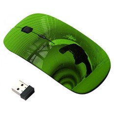 X-Mouse M-3007788 Nirkabel Mouse, Dalam Terowongan Tudung Manusia Hijau Sendiri-Internasional