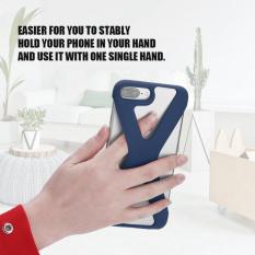 X Bentuk Telepon Case Lembut Silikon Sarung Anti Guncangan Berongga Keluar untuk iPhone 8/7/6 Plus Biru- internasional