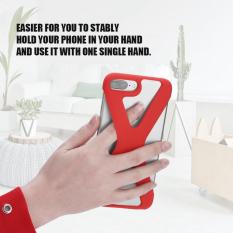 X Bentuk Telepon Case Lembut Silikon Sarung Anti Guncangan Berongga Keluar untuk iPhone 8/7/6 Plus Merah- internasional