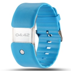 X6 Monitor Detak Jantung Smart Watch Full-transparan LCD Pesan Panggilan Pengingat Smart Gelang untuk IOS dan Android-Intl