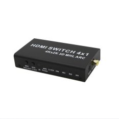 xaqiwe HDMI V1.4 4x1 Switch Box TOSlink Coaxial Digital Audio Output ARC 4Kx2K 3D MHL - intl