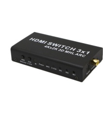 xaqiwe HDMI V1.4 4x1 Switch Box TOSlink Coaxial Digital Audio Output ARC 4Kx2K 3D MHL - intl