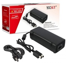 Xbox 360 Ramping Bata Sumber Daya Listrik 135 W AC Adaptor Sumber Daya Listrik Pengisi Daya Kabel untuk XBOX Konsol 360 Ramping 100-240V-Black -Internasional