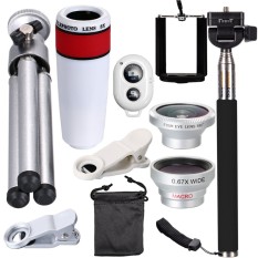 XCSource 10in 1 Fisheye+Wide Angle+Macro+Telephoto Lens For iPhone Xiaomi