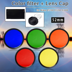 XCSource 52 Saringan Mm Warna Biru Kuning Merah Hijau untuk Nikon D5100 D3200 D3000 LF68