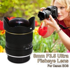 XCSource 8 Mm F3.5 Ultra Lensa Mata Ikan untuk Canon EOS Rebel T1 T1i T2 T2i T3 T3i T4 Lf549