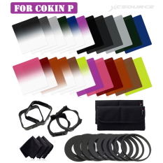 XCSource 9 Ukuran Cincin Adaptor + 24 Filter Set + 2 Pemegang + 2 Lensa Kerudung For COKIN P Lf141