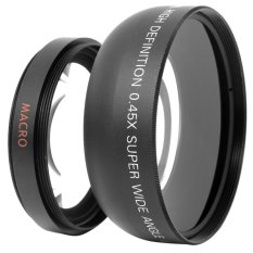 XCSOURCE Lensa Wide / 45x Super Wide Angle Lens 52mm For Nikon D5100 D3200 D3100 D3000 D90 D80 Hitam