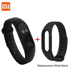 Xiaomi 0.42 inci OLED layar sentuh Mi Band 2 gelang pintar menggantikan Band