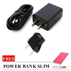 Xiaomi Charger 2A Fast Charging + Gratis Powerbank Slim 128.000 mAh