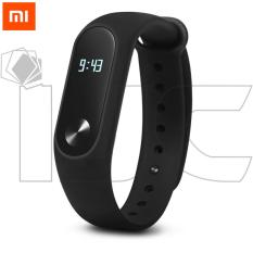 Xiaomi Mi Band 2 Waterproof Smart Bracelet Heart Rate Monitor Detak Jantung Wristband with OLED Display Original 70mAh Gelang Jam Tangan Support Android 4.4 iOS7.0 Touch Screen Li-Polymer Battery Screen Bluetooth 4.0 BLE Tahan Air Benturan - Black
