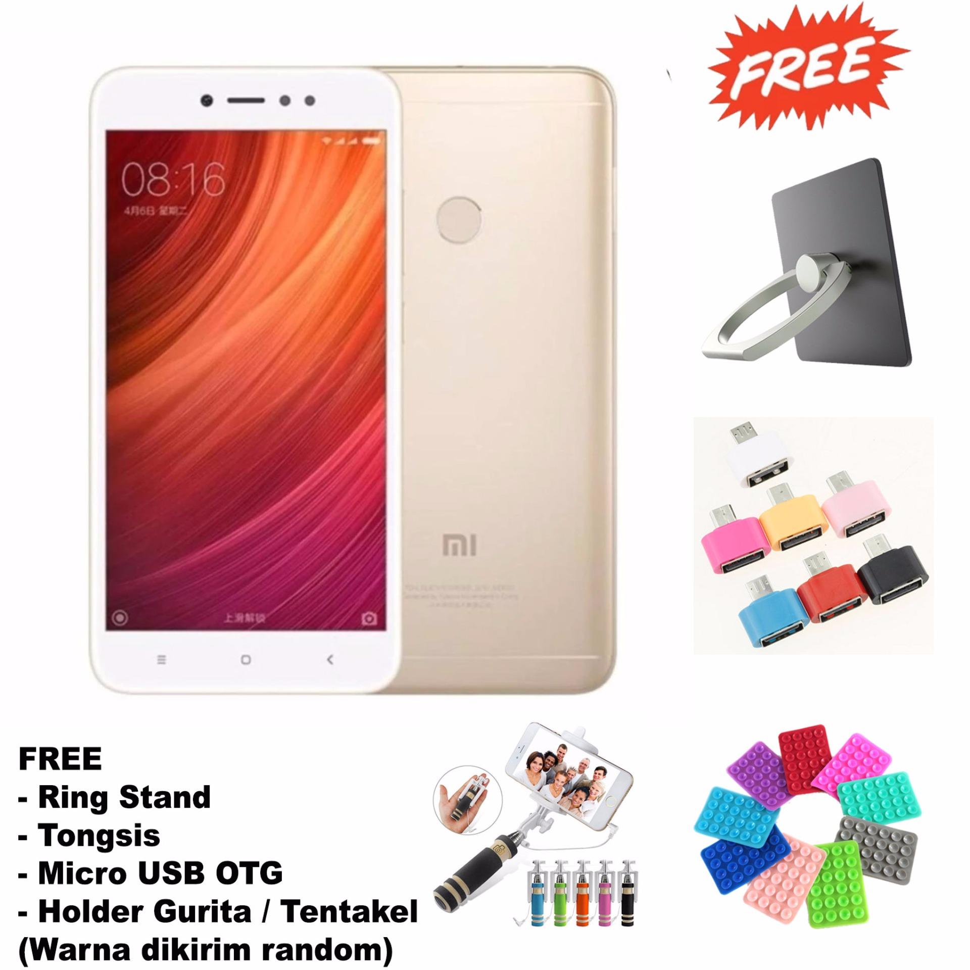 Xiaomi Note 5A Prime - 4/64GB - 16/13MP - (Free 4 Item Accessories ) - Gold