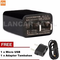 Xiaomi Charger Original MDY-03-EC 2A Fast Charging Travel Charger + Xiaomi Cable USB Micro Original - Hitam