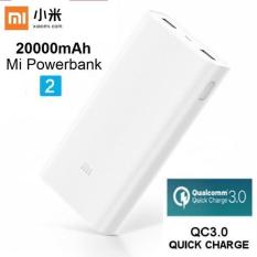 Xiaomi ORIGINAL Power Bank 20000 mah 2C generation 2nd PowerBank 20000mah - Putih