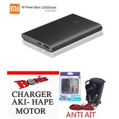 Xiaomi powerbank 10000mAh Real original 100% garansi resmi 8 bulan gratis CARGER AKI hape motor anti air