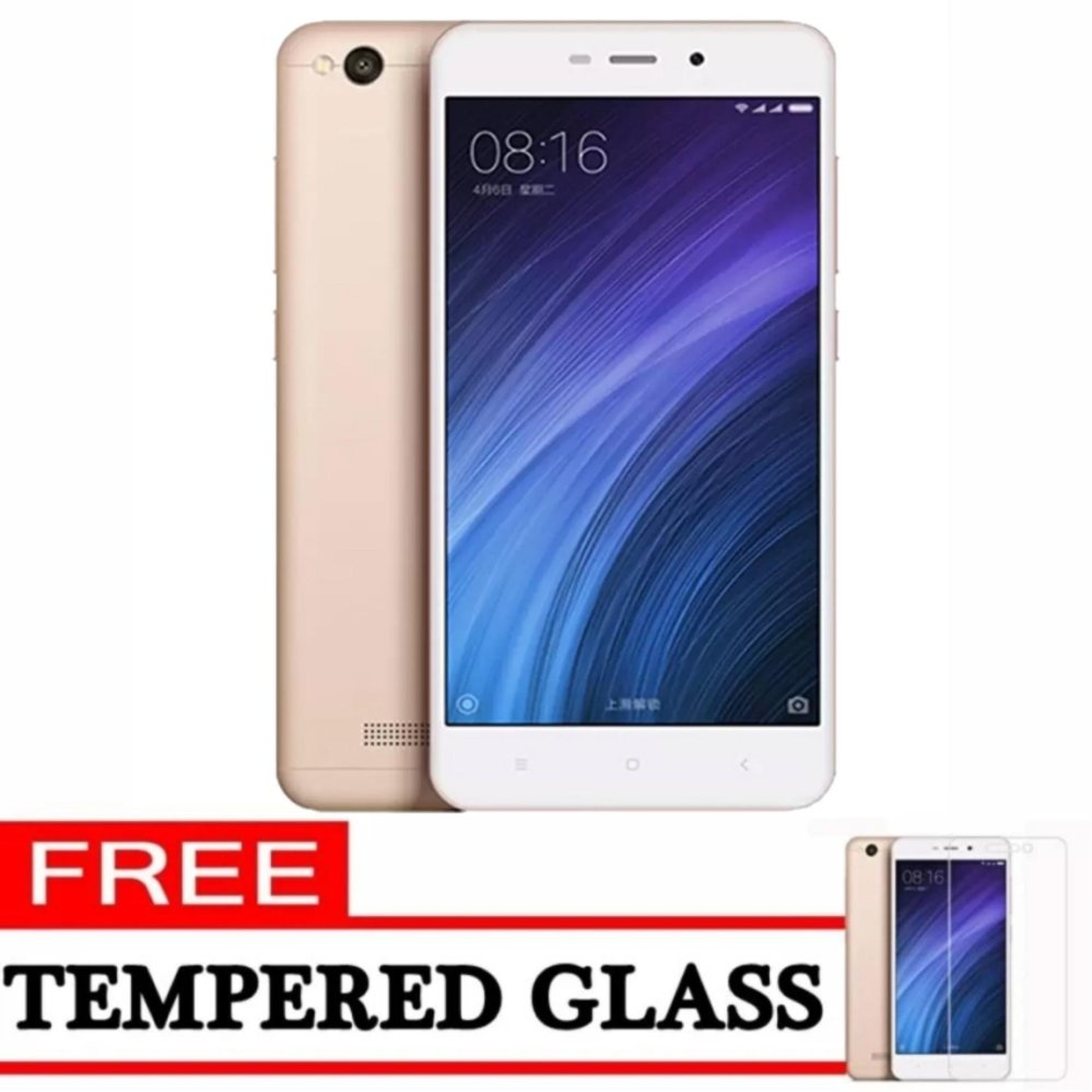 Xiaomi Redmi 4A - 16GB - Gold - ( Ready Bhs Indonesia & 4G LTE + Free Tempered Glass