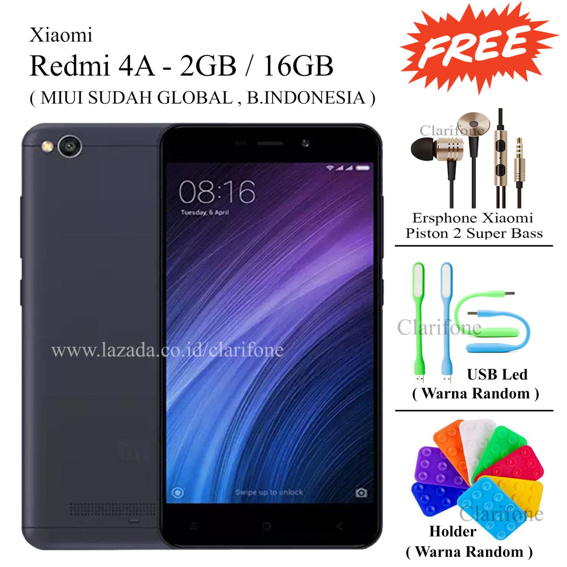 Xiaomi Redmi 4A - Ram 2GB - Rom 16Gb - Layar 5 inch - Free 3 item - Stone Gray