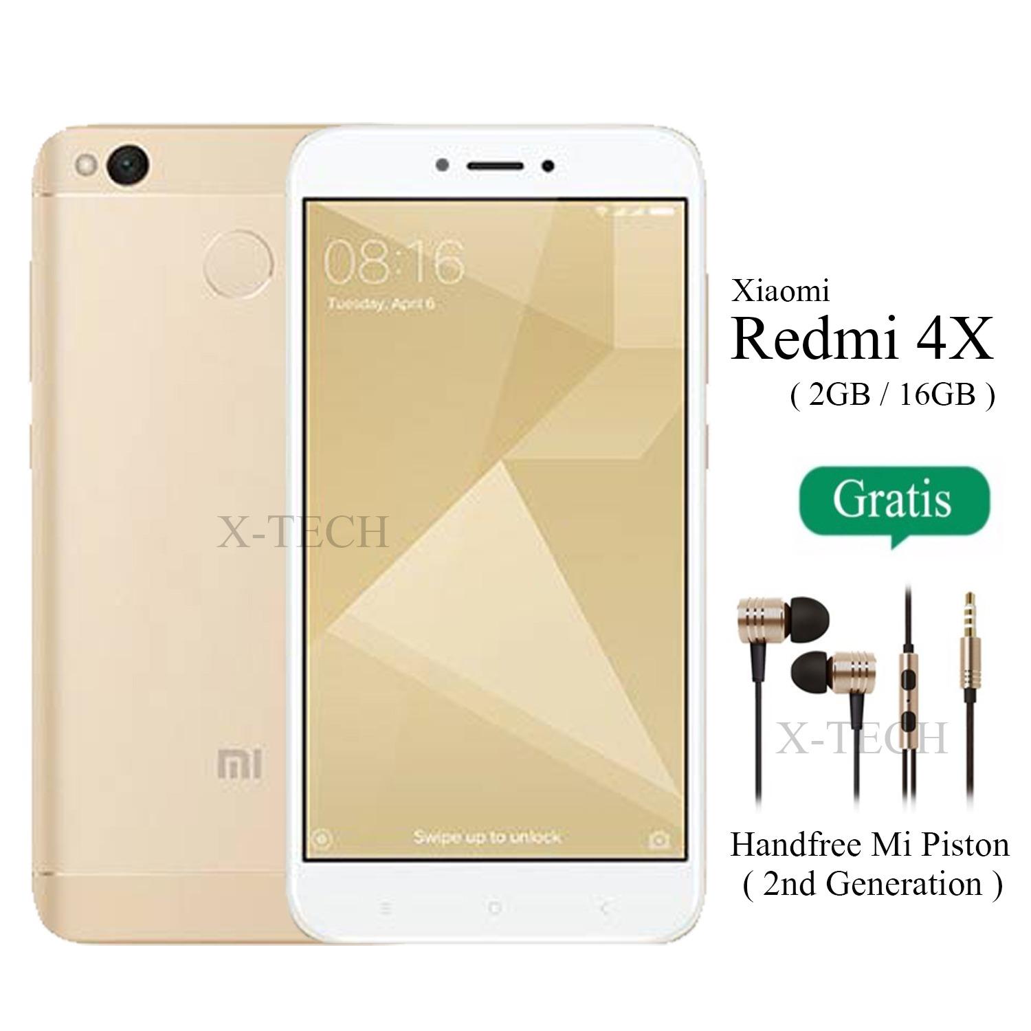 Xiaomi Redmi 4X - Ram 2GB - Rom 16GB - Fingerprint - Jaringan 4G