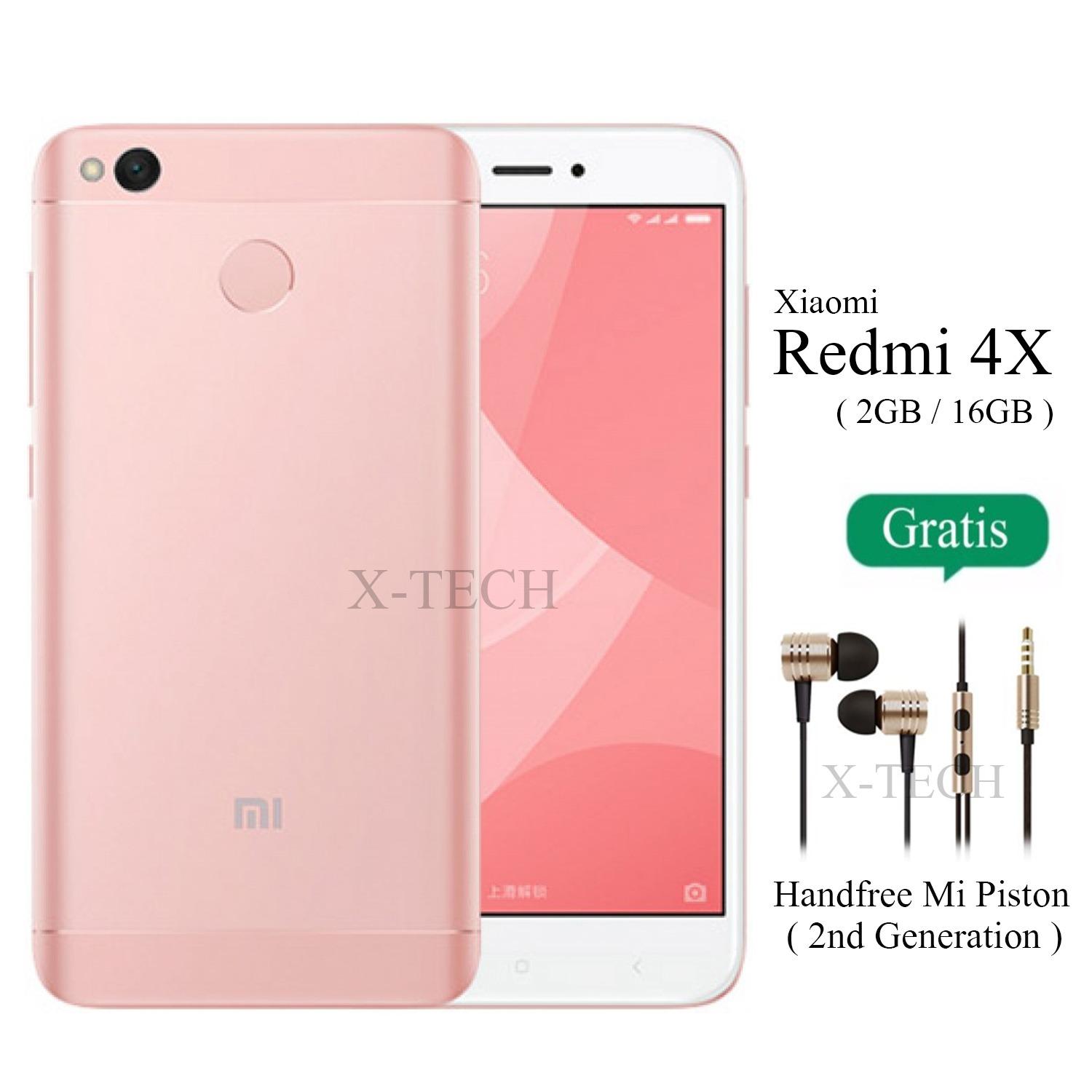 Xiaomi Redmi 4X - Ram 2GB - Rom 16GB - Fingerprint - Jaringan 4G