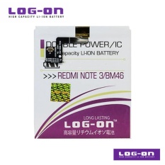 LOG-ON Battery For Xiaomi Redmi Note 3 / Pro / BM46 - Double Power & IC - Garansi 6 bulan