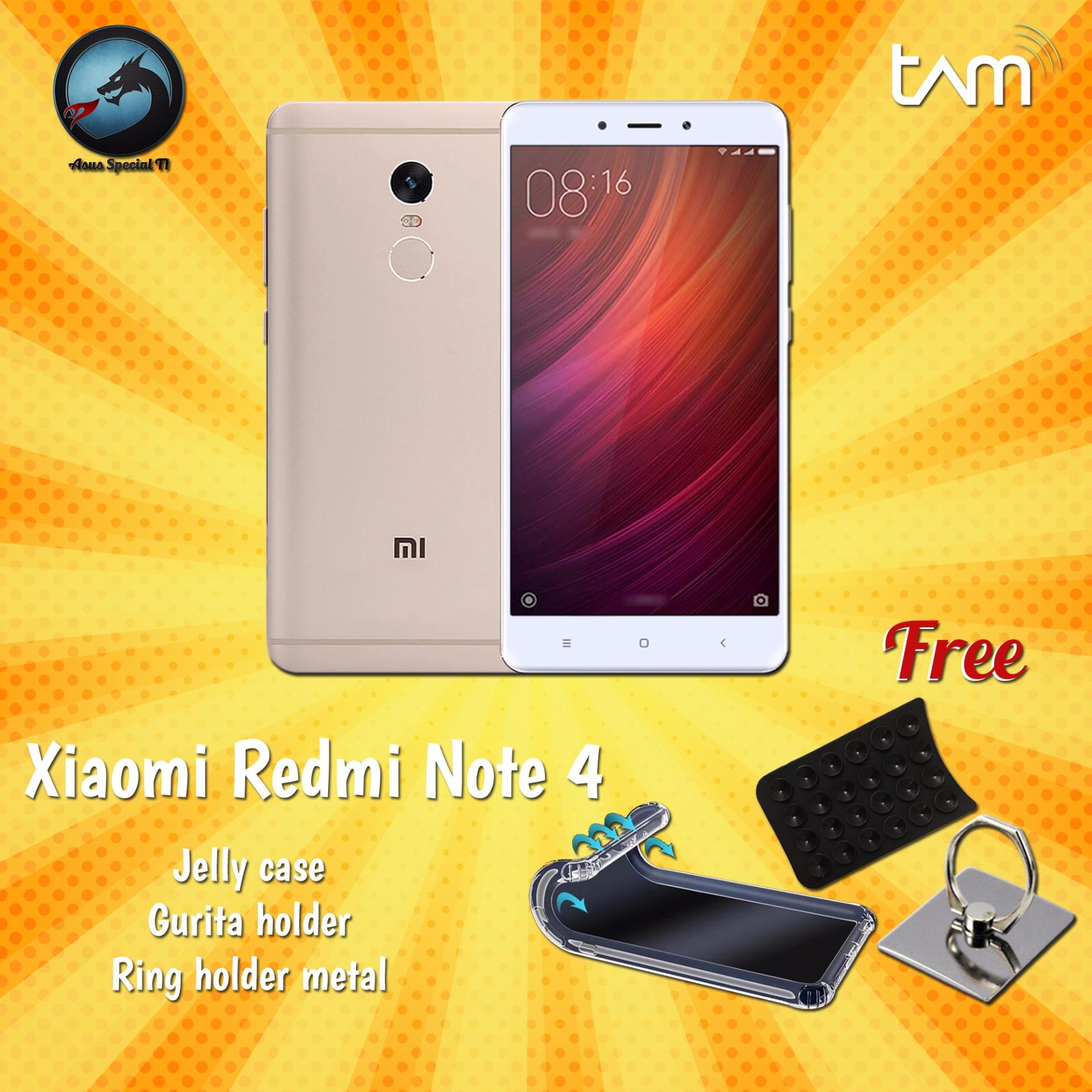 Xiaomi Redmi Note 4 Snapdragon 4G LTE 3/32 + Free Case + Ring Holder Metal + Gurita Holder Garansi Resmi TAM Xiaomi Redmi Note 4 Snapdragon 4G LTE 3/32 + Free Case + Ring Holder Metal + Gurita Holder Garansi Resmi TAM