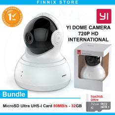 Xiaomi Yi Dome 720P Smart IP Camera / CCTV International Version Bundle SanDisk 32GB