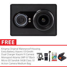 Xiaomi Yi International Version Combo Extreme - Hitam + Gratis Paket Hadiah