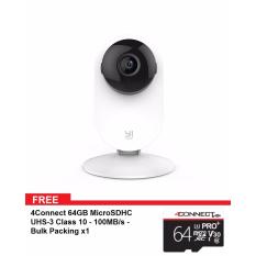 XiaoYi 1080P Home Camera with Nightvision China unlocked Version +4Connect 64GB MicroSDHC UHS-I Class 10 - 100MB/s - Bulk Packing